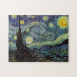 Starry Night - van Gogh Gemälde Art Puzzle<br><div class="desc">Von der Nackenleuchte des Bergarbeiters bis zu der, die er auf seinem Fenstersill nach der Szene mit Gauguin platzierte; vom Abend-Stern, den er 1875 in Corot Olive Orchard feststellte, bis hin zu dem Brief, den er seinem Bruder im August 1888 schrieb, in dem er sagte: "Irgendwann werden Sie ein Bild...</div>