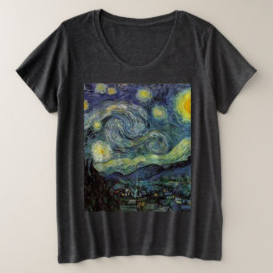 Starry Night - van Gogh Große Größe T-Shirt