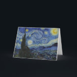 Starry Night Van Gogh Grußkarte Karte<br><div class="desc">Van Gogh - Die Grußkarte der Sternennacht</div>