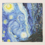 Starry Night Van Gogh Impressionismus Chiffon Scar Schal<br><div class="desc">Auf diesem Chiffon Scarf befindet sich ein wunderschönes französisches     Impressionismvintage feines     Gemälde von The Starry Night,  von Vincent Van Gogh,           das auf dem Chiffon Scarf errichtet wurde.  Das Bild ist aufgrund des abgelaufenen Urheberrechts öffentlich zugänglich.</div>