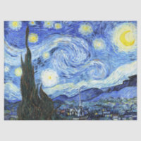 Starry Night Van Gogh Impressionismus Tissue Paper