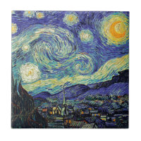 Starry Night Van Gogh Post-Impressionist Malerei