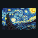 Starry Night - Van Gogh Poster<br><div class="desc">Eines der bekanntesten Gemälde von Vincent Van Gogh. Starry Nigh ist ein großartiges Meisterwerk, das sich perfekt in Ihre Zuhause oder in Ihr Büro einfügen wird.</div>