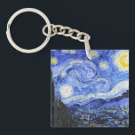 Starry Night Van Gogh Schlüsselanhänger<br><div class="desc">Das Ölgemälde des niederländischen Meisters Vincent Van Gogh (1853-1890), wahrscheinlich sein berühmtestes Gemälde, malte Van Gogh 1889 aus dem Gedächtnis die "Starry Night", während er sich in einem Asyl in Frankreich aufhielt, wo er sich auf Depressionen einließ.Die Szene zeigt den Blick aus seinem Schlafzimmerfenster. In dem Gemälde befinden sich der...</div>