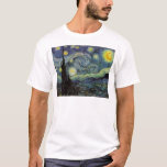 Starry Night - van Gogh T-Shirt<br><div class="desc">Von der Nackenleuchte des Bergarbeiters bis zu der, die er auf seinem Fenstersill nach der Szene mit Gauguin platzierte; vom Abend-Stern, den er 1875 in Corot Olive Orchard feststellte, bis hin zu dem Brief, den er seinem Bruder im August 1888 schrieb, in dem er sagte: "Irgendwann werden Sie ein Bild...</div>