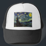 Starry Night - van Gogh Truckerkappe<br><div class="desc">Von der Nackenleuchte des Bergarbeiters bis zu der, die er auf seinem Fenstersill nach der Szene mit Gauguin platzierte; vom Abend-Stern, den er 1875 in Corot Olive Orchard feststellte, bis hin zu dem Brief, den er seinem Bruder im August 1888 schrieb, in dem er sagte: "Irgendwann werden Sie ein Bild...</div>