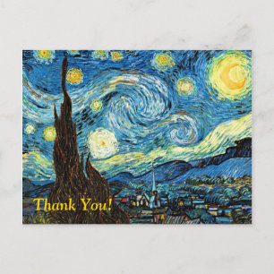 Starry Night Vielen Dank Postkarte