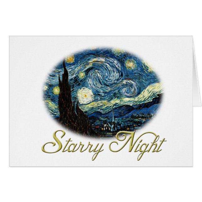 Starry Night, Vincent Van Gogh. (Vorderseite (Horizontal))
