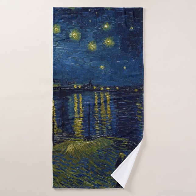 Starry Night, Vincent van Gogh Badehandtuch (Badehandtuch)