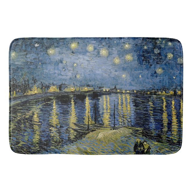 Starry Night Vincent van Gogh Badematte (Vorderseite)