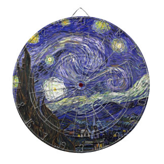 Starry Night, Vincent Van Gogh. Dartscheibe