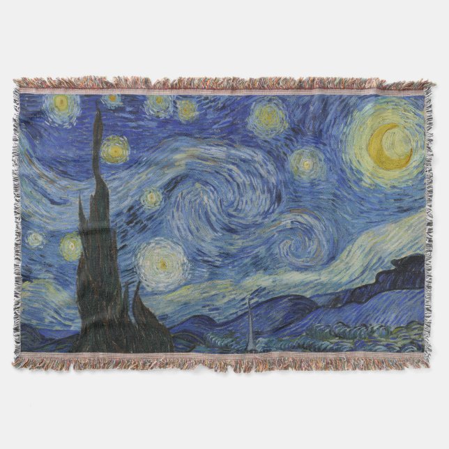 Starry Night Vincent van Gogh Decke (Vorderseite)