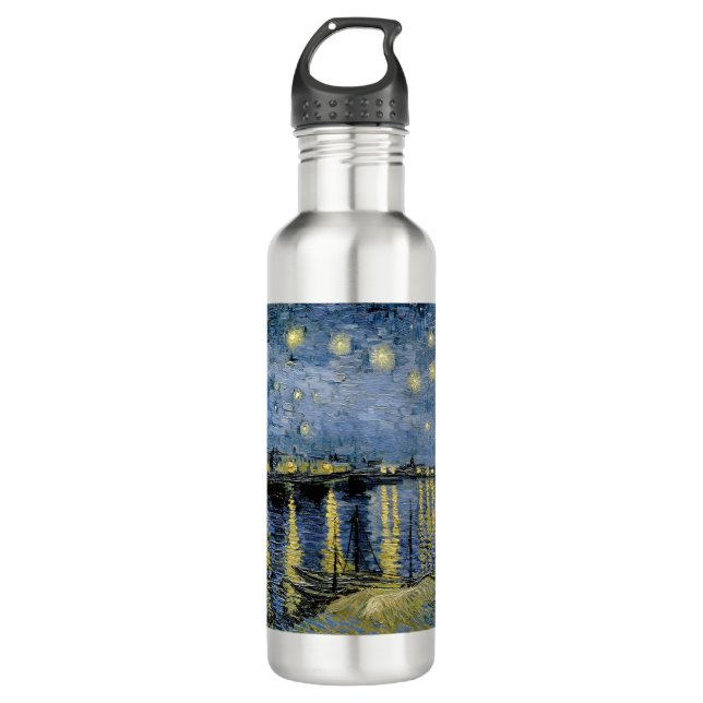 Starry Night Vincent van Gogh Edelstahlflasche (Vorderseite)