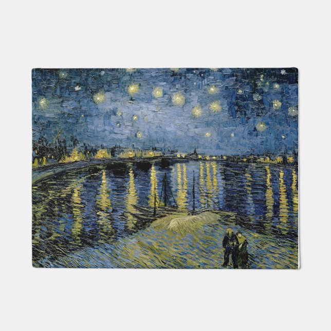 Starry Night Vincent van Gogh Fußmatte (Vorderseite)