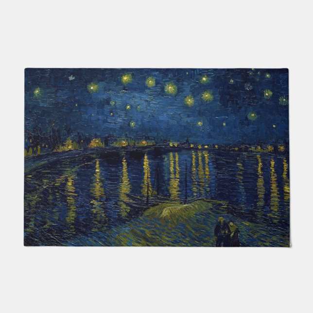 Starry Night, Vincent van Gogh Fußmatte (Vorderseite)