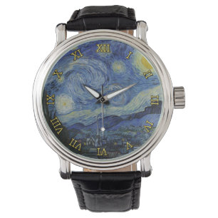 Starry Night Vincent van Gogh Gemälde Armbanduhr