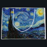 Starry Night, Vincent van Gogh Große Geschenktüte<br><div class="desc">Vincent Willem van Gogh (30. März 1853 - 29. Juli 1890) war ein niederländischer postimpressionistischer Maler, der zu den berühmtesten und einflussreichsten Persönlichkeiten in der Geschichte der Western-Kunst zählt. In etwas mehr als einem Jahrzehnt schuf er etwa 2100 Kunstwerke, darunter etwa 860 Ölgemälde, die größtenteils aus den Jahre seines Lebens....</div>