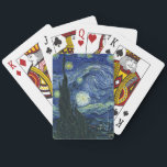 Starry Night Vincent van Gogh Impressionist Art Spielkarten<br><div class="desc">Vincent van Gogh (Niederländisch, 1853 - 1890) Starry Night, 1889, Oil on Leinwand Ungerahmt: 73 × 92 cm (28, 7 × 36, 2 in) Dieses Bild zeigt den Blick von der Ostseite des Van Gogh-Asylzimmers in Saint-Rémy-de-Provence ce, er fügte ein idealisiertes Dorf hinzu. Seit 1941 ist es in der ständigen...</div>
