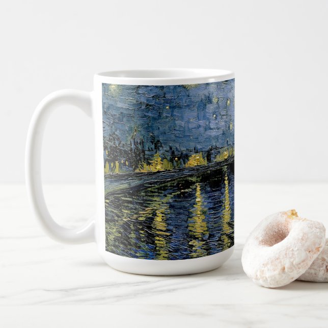 Starry Night Vincent van Gogh Kaffeetasse (Mit Donut)