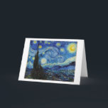 Starry Night, Vincent van Gogh Karte<br><div class="desc">Vincent Willem van Gogh (30. März 1853 - 29. Juli 1890) war ein niederländischer postimpressionistischer Maler, der zu den berühmtesten und einflussreichsten Persönlichkeiten in der Geschichte der Western-Kunst zählt. In etwas mehr als einem Jahrzehnt schuf er etwa 2100 Kunstwerke, darunter etwa 860 Ölgemälde, die größtenteils aus den Jahre seines Lebens....</div>