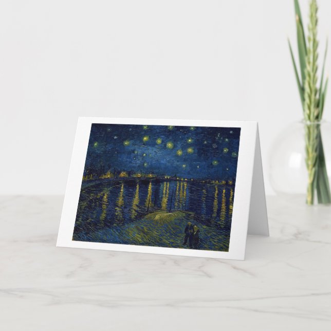 Starry Night, Vincent van Gogh Karte (Vorderseite)