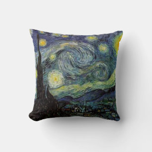 Starry Night, Vincent Van Gogh. Kissen