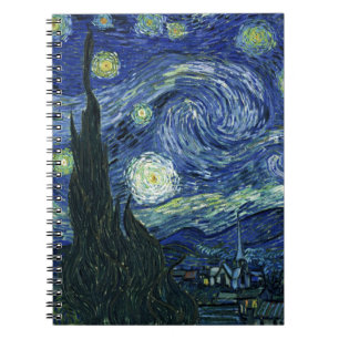 Starry Night Vincent van Gogh Kunsthandwerk Notizblock