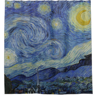 Starry Night Vincent van Gogh Kunstmalerei Duschvorhang