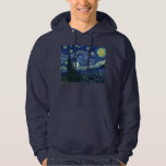 Starry Night Vincent van Gogh Kunstmalerei Hoodie<br><div class="desc">Vincent van Gogh (Niederländisch, 1853 - 1890) Starry Night, 1889, Oil on Leinwand Ungerahmt: 73 × 92 cm (28, 7 × 36, 2 in) Dieses Bild zeigt den Blick von der Ostseite des Van Gogh-Asylzimmers in Saint-Rémy-de-Provence ce, er fügte ein idealisiertes Dorf hinzu. Seit 1941 ist es in der ständigen...</div>