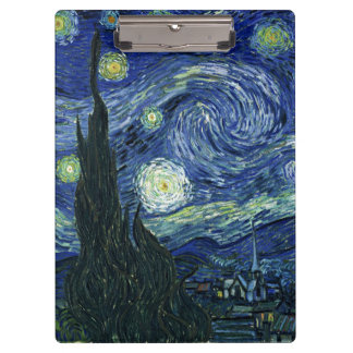 Starry Night Vincent van Gogh Kunstmalerei Klemmbrett