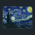 Starry Night Vincent van Gogh Kunstmalerei Magnet<br><div class="desc">Vincent van Gogh (Niederländisch, 1853 - 1890) Starry Night, 1889, Oil on Leinwand Ungerahmt: 73 × 92 cm (28, 7 × 36, 2 in) Dieses Bild zeigt den Blick von der Ostseite des Van Gogh-Asylzimmers in Saint-Rémy-de-Provence ce, er fügte ein idealisiertes Dorf hinzu. Seit 1941 ist es in der ständigen...</div>