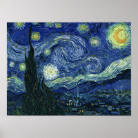 Starry Night Vincent van Gogh Kunstmalerei