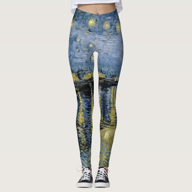 Starry Night Vincent van Gogh Leggings (Vorderseite)