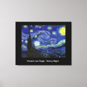 Starry Night, Vincent van Gogh Leinwanddruck