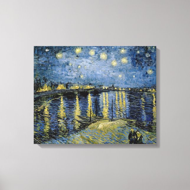 Starry Night Vincent van Gogh Leinwanddruck (Vorderseite)