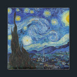 Starry Night, Vincent van Gogh Magnet<br><div class="desc">Vincent Willem van Gogh (30. März 1853 - 29. Juli 1890) war ein niederländischer postimpressionistischer Maler, der zu den berühmtesten und einflussreichsten Persönlichkeiten in der Geschichte der Western-Kunst zählt. In etwas mehr als einem Jahrzehnt schuf er etwa 2100 Kunstwerke, darunter etwa 860 Ölgemälde, die größtenteils aus den Jahre seines Lebens....</div>