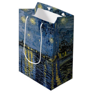 Starry Night Vincent van Gogh Mittlere Geschenktüte