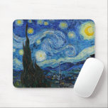 Starry Night | Vincent Van Gogh Mousepad<br><div class="desc">Starry Night (1889) von dem niederländischen Künstler Vincent Van Gogh. Original Artwork ist ein Öl auf der Leinwand,  das einen kraftvollen postimpressionistischen Nachthimmel in launischen Blau- und Gelbtönen darstellt. 

Verwenden Sie die Entwurfstools,  um einen benutzerdefinierten Text hinzuzufügen oder das Bild zu personalisieren.</div>