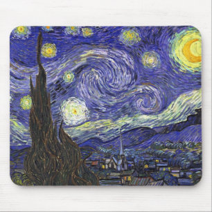 Starry Night, Vincent Van Gogh. Mousepad