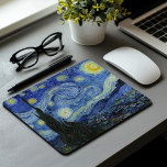 Starry Night | Vincent Van Gogh Mousepad<br><div class="desc">Starry Night (1889) von dem niederländischen Künstler Vincent Van Gogh. Original Artwork ist ein Öl auf der Leinwand,  das einen kraftvollen postimpressionistischen Nachthimmel in launischen Blau- und Gelbtönen darstellt. 

Verwenden Sie die Entwurfstools,  um einen benutzerdefinierten Text hinzuzufügen oder das Bild zu personalisieren.</div>