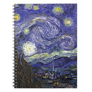Starry Night, Vincent Van Gogh. Notizblock