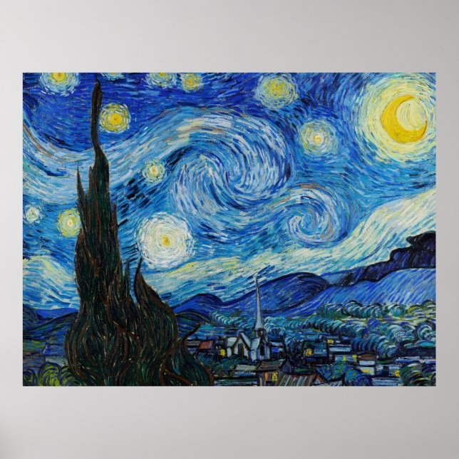 Starry Night Vincent Van Gogh Poster (Vorne)