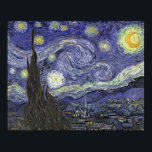 Starry Night - Vincent van Gogh Poster<br><div class="desc">Berühmtes "Starry Night" Gemälde von Vincent van Gogh.</div>