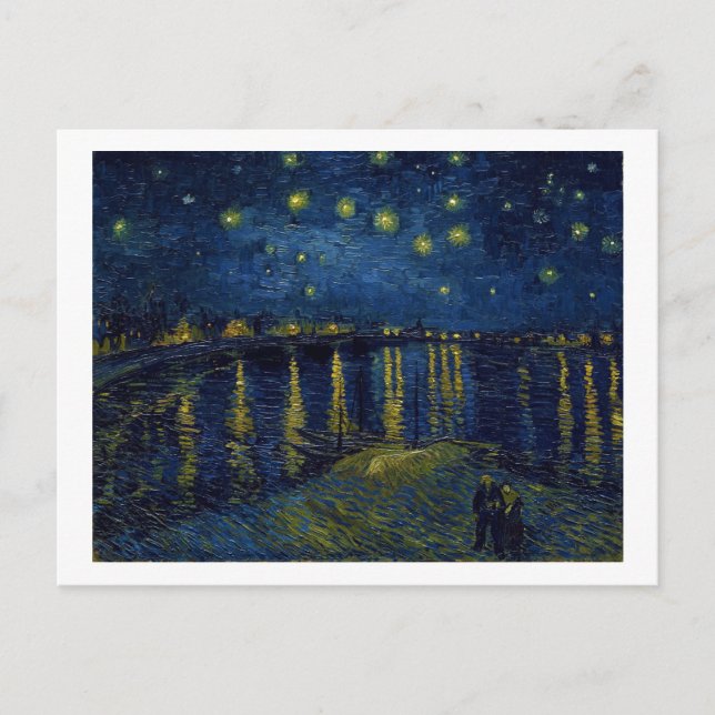 Starry Night, Vincent van Gogh Postkarte (Vorderseite)