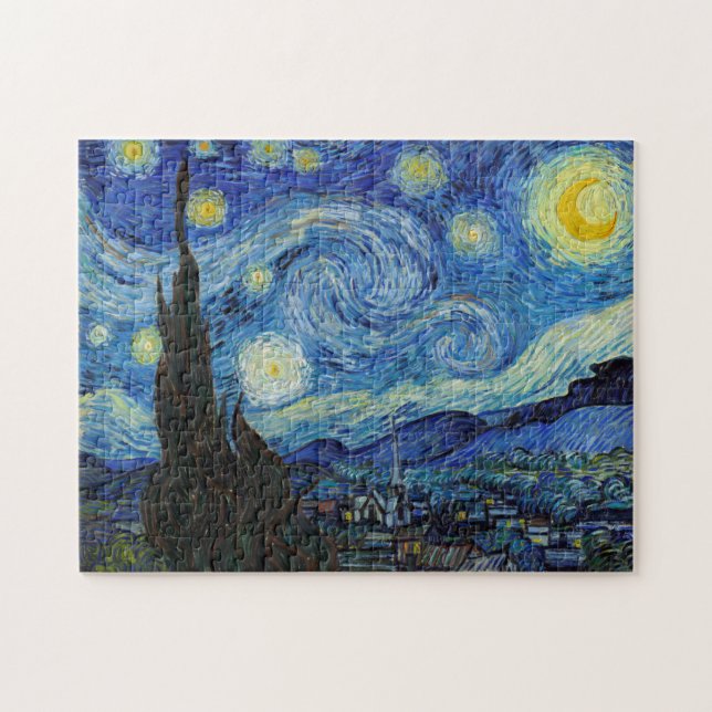 Starry Night, Vincent van Gogh Puzzle (Horizontal)