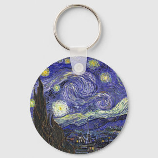 Starry Night, Vincent Van Gogh. Schlüsselanhänger