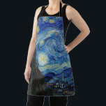 Starry Night, Vincent van Gogh Schürze<br><div class="desc">Vincent Willem van Gogh (30. März 1853 - 29. Juli 1890) war ein niederländischer postimpressionistischer Maler, der zu den berühmtesten und einflussreichsten Persönlichkeiten in der Geschichte der Western-Kunst zählt. In etwas mehr als einem Jahrzehnt schuf er etwa 2100 Kunstwerke, darunter etwa 860 Ölgemälde, die größtenteils aus den Jahre seines Lebens....</div>