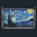 Starry Night, Vincent van Gogh Serviertablett<br><div class="desc">Vincent Willem van Gogh (30. März 1853 - 29. Juli 1890) war ein niederländischer postimpressionistischer Maler, der zu den berühmtesten und einflussreichsten Persönlichkeiten in der Geschichte der Western-Kunst zählt. In etwas mehr als einem Jahrzehnt schuf er etwa 2100 Kunstwerke, darunter etwa 860 Ölgemälde, die größtenteils aus den Jahre seines Lebens....</div>