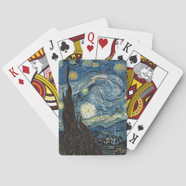 Starry Night, Vincent Van Gogh Spielkarten (Rückseite)