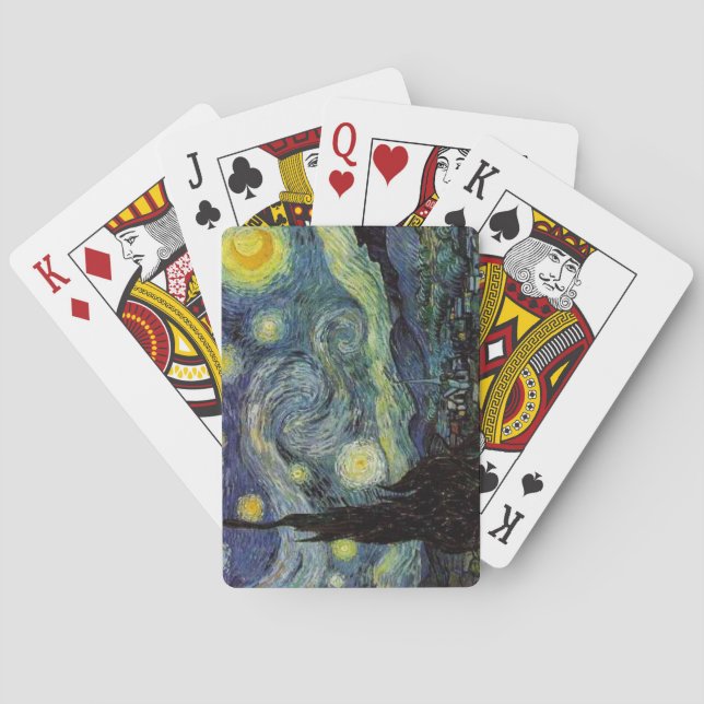 Starry Night, Vincent Van Gogh Spielkarten (Rückseite)